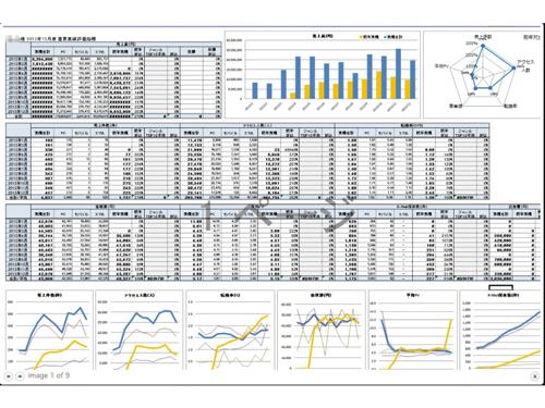 最大２６項目の解析レポートを提供